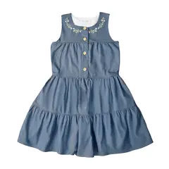 BEBELU - Vestido Chambray Xiomy Para Niña Bebelú