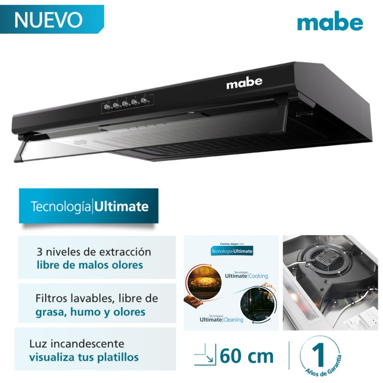 Campana Extractora CMU6020PB0 60cm Negro