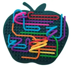 LA TIENDITA DE ALE APRENDE JUGANDO - TABLERO SENSORIAL ANTIESTRÉS - MANZANA