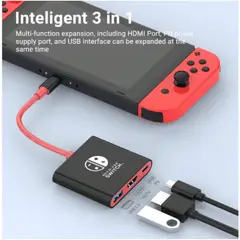 GENERICO - Adaptador Usb 3.1 Tipo C A Hdmi+ Usb 3.0 + Usb compatible Switch