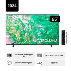 SAMSUNG - Televisor Crystal 65 UHD 4K Smart TV Tizen OS UN65DU8200GXPE