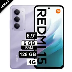 REDMI - Celular Xiaomi 15 128GB 6GB RAM Violeta