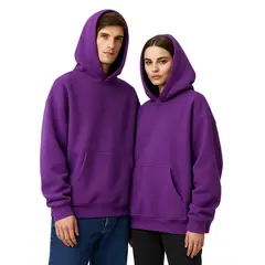 GENERICO - POLERA OVERSIZE BASICO CON CAPUCHA UNISEX