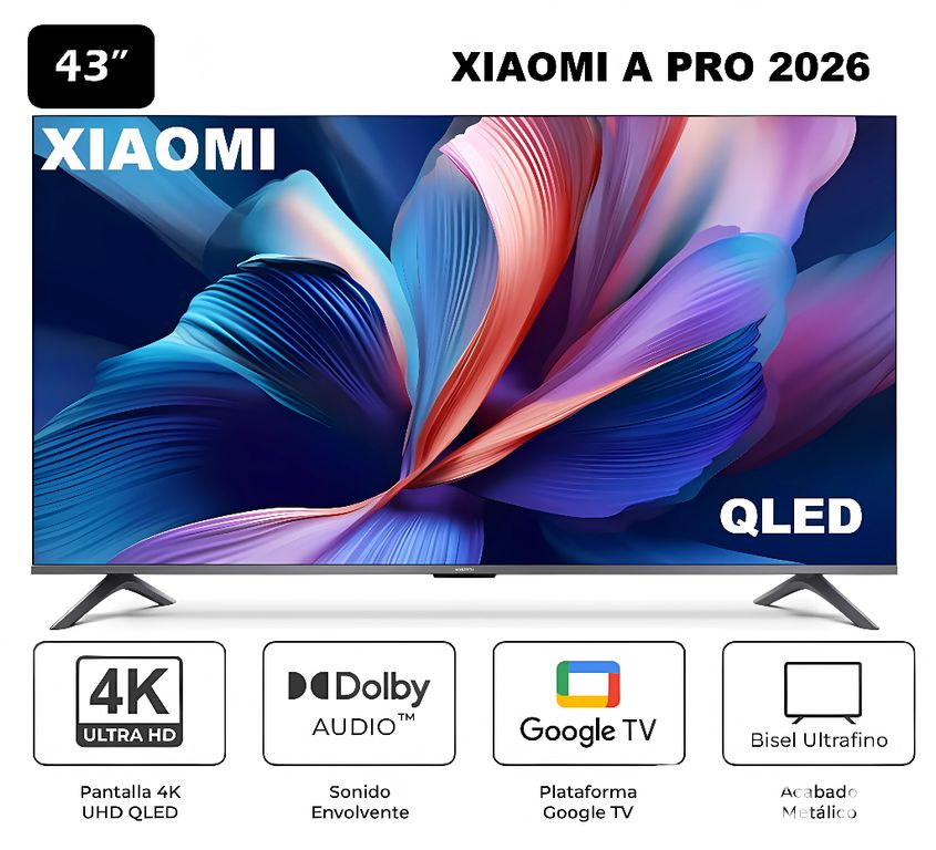 Televisor Smart TV A Pro 43" QLED 4K Ultra HD 2026