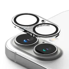 GENERICO - Protector De Camara Para Iphone 16 Y 16 Plus Silver