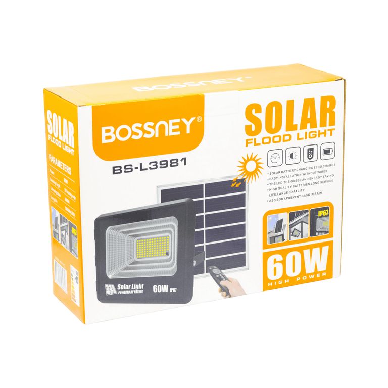 Lámpara LED con Panel Solar Exterior BS-L3981 BOSSNEY