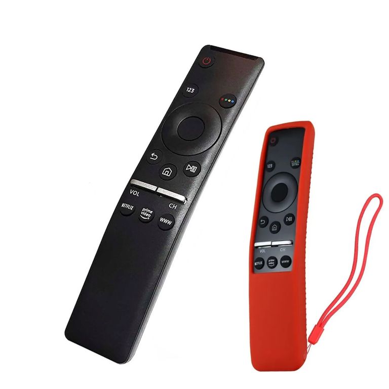 Control remoto Tv samsung led uhd 4k con funda rojo