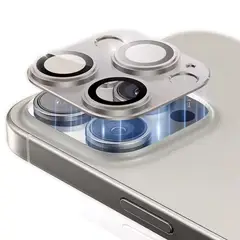 GENERICO - Protector De Camara Para Iphone 16 Pro Max Y 16 Pro Silver