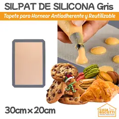 GENERICO - Silpack para Horno Chico - Bandeja Silicona Liso Reutilizable 30x20cm