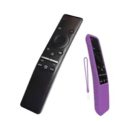 GENERICO - Control remoto Tv samsung led uhd 4k con funda morado antigolpes