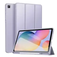 GENERICO - FUNDA SMART COVER SAMSUNG S6LITE TAB LILA