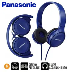 PANASONIC - Audífono RP-HF100M Diseño Plegable Azul
