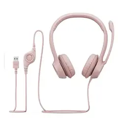LOGITECH - Audífonos USB Con Micrófono H390 rosa