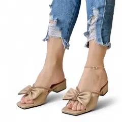 GENERICO - Taco mujer toque moño chic 2086L-50 MODELO EXCLUSIVO