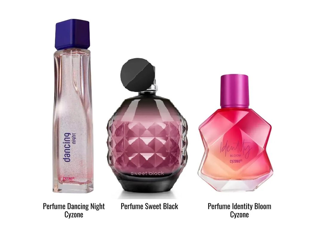 Perfumes Dancing Night + Identity Bloom + Sweet Black