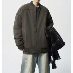 TIOZONEY - Chaqueta bomber para hombre-Verde