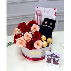 GENERICO - Arreglo floral de Rosas con joyería Princess