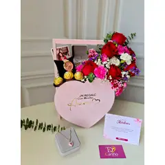 GENERICO - Box Floral Linda con joyeria y chocolates