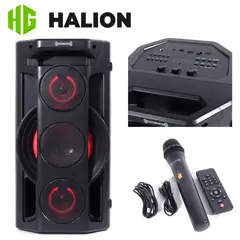 HALION - Parlante Portatil HA-R62 250 W Con Micrófono
