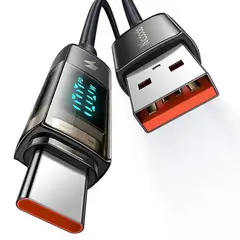 MCDODO - Cable Usb Tipo C 100W 6a - Autoapagado Con Pantalla -