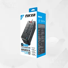 FORZA - ESTABILIZADOR AUTOMATICO 8 TOMAS FVR-1222 USB-2 1200VA 8-TOMAS