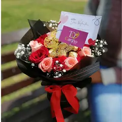 GENERICO - Ramo de Rosas y chocolates Mod Bonita