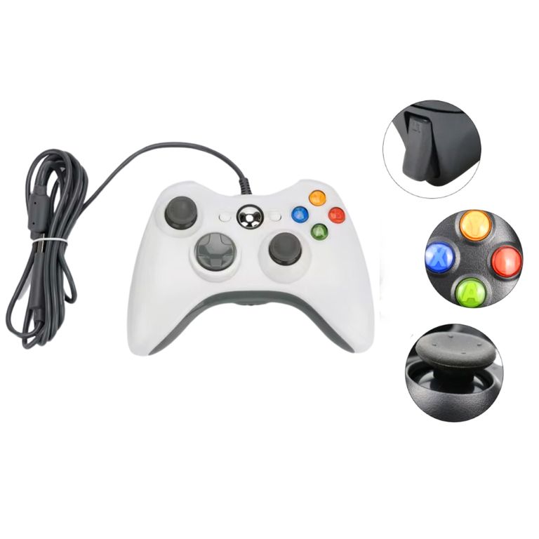 Mando Joystick Compatible Con Xbox 360 Y Pc Njx-301