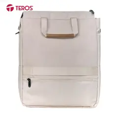 TEROS - BOLSO DE HOMBRO ROSSAN BEIGE TE-9033BG NOTEBOOKS 15.6 PULG
