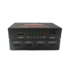 GENERICO - Splitter Hdmi 1x4 4k 2k 1080p Hd 4 Multiplica Pantallas