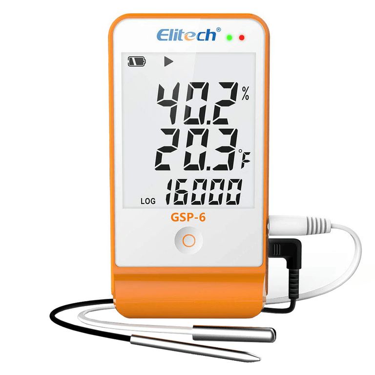 Data Logger Termohigrómetro Temperatura y Humedad Elitech GSP-6 USB