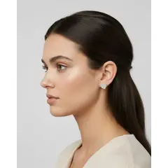 GENERICO - ARETES LOVE EN PLATA FINA