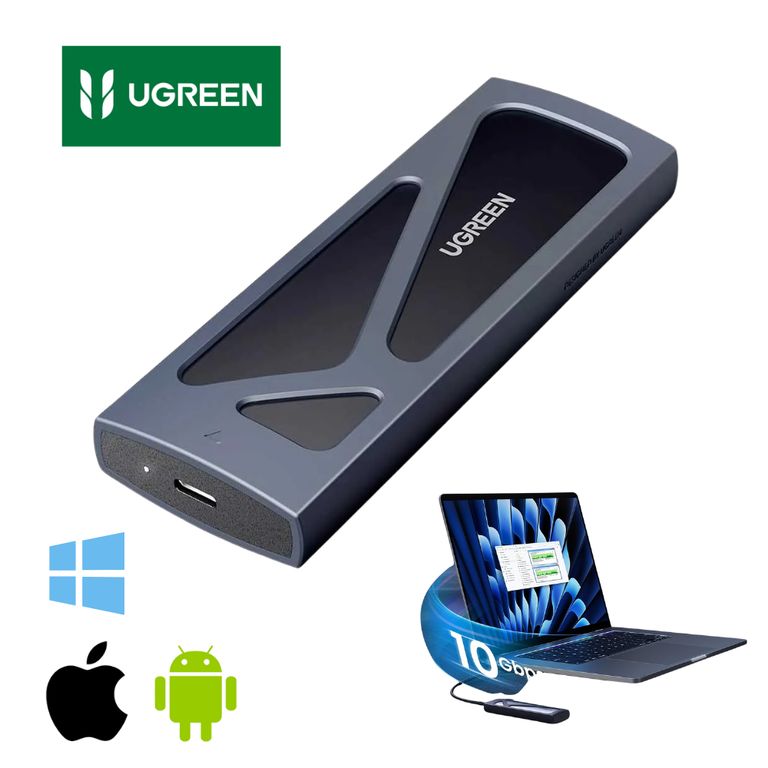 Adaptador Case Externo para SSD M2 NVMe SATA 10Gbps