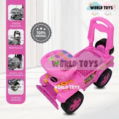 BABY - Correpasillo Buggy Jeep «TROY» con Timon Musical Pink
