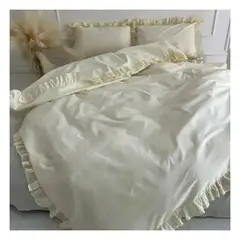 GENERICO - Funda plumón booms 100 % algodón bramante ivory 200 hilos