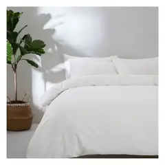 GENERICO - Funda plumón 100 % algodón pima blanco 400 hilos