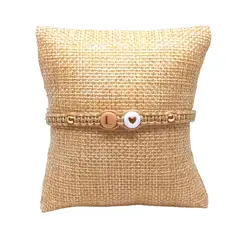 LUCYANA JOYAS Y ACCESORIOS - Pulsera Mujer Hilo Nombre Letra Inicial L y Corazón - Joyas Lucyana