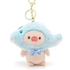 GENERICO - Llavero Cerdito Disfrazado de pez 12cm