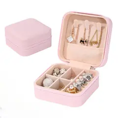 GENERICO - Mini joyero cofre organizador de joyas para viaje