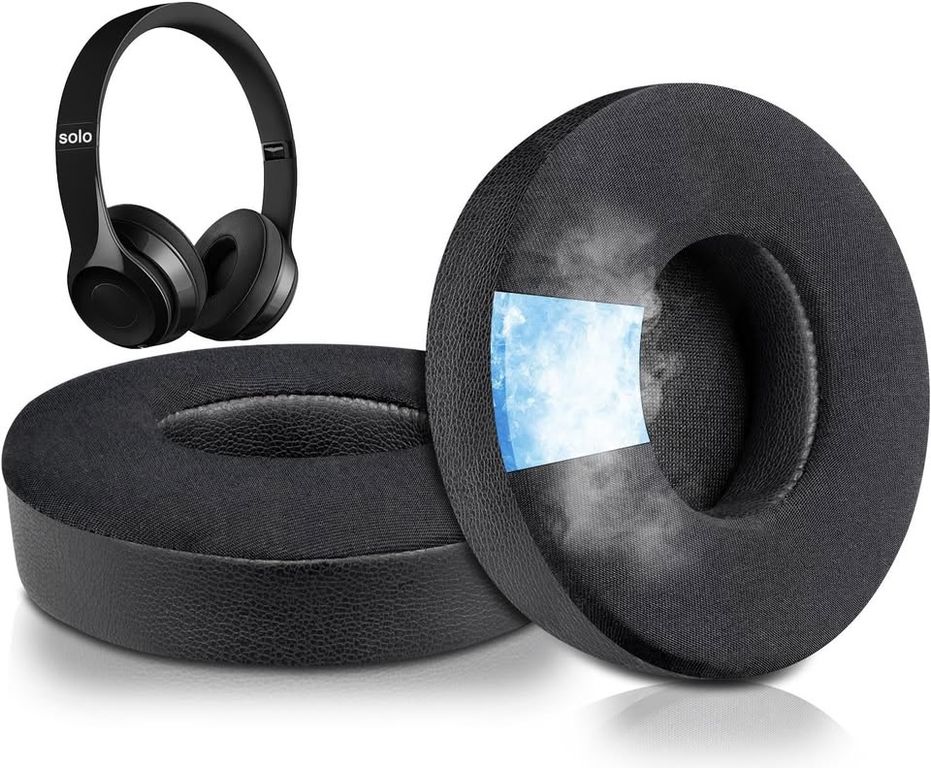 Almohadillas para audífonos Beats Solo 2 y 3 negro con gel