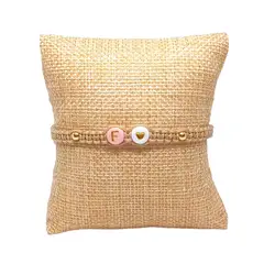 LUCYANA JOYAS Y ACCESORIOS - Pulsera Mujer de Hilo Nombre Letra Inicial F y Corazón - Joyas Lucyana