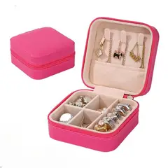 GENERICO - Mini joyero cofre organizador de joyas para viaje