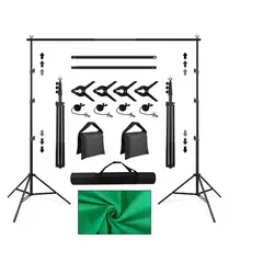 GENERICO - SOPORTE PARA FONDO DE FOTOGRAFIA 2.60 X 3.00 MT VERDE CHROMA