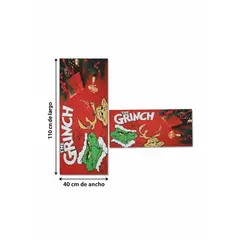 GENERICO - Set Alfombras Decorativas Navideñas 2 pzas Grinch