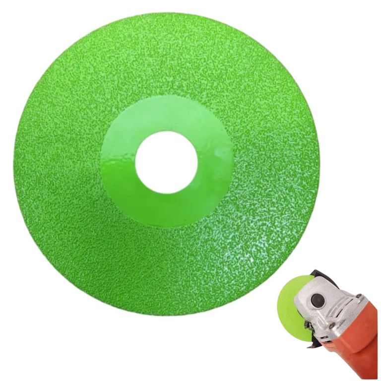 Disco Diamantado Verde Porcelanato Vidrio 4 1/2 115m