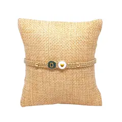 LUCYANA JOYAS Y ACCESORIOS - Pulsera Mujer de Hilo Nombre Letra Inicial D y Corazón - Joyas Lucyana