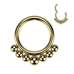 ADR JOYERIA CORPORAL - Piercing Argolla Borlas Septum Daith Titanio ADR Joyería Corporal