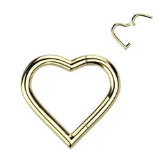 ADR JOYERIA CORPORAL - Piercing Argolla Corazón Oreja Daith Titanio ADR Joyería Corporal
