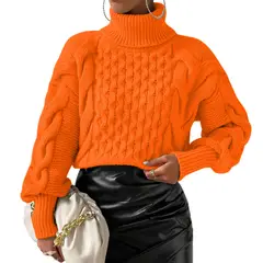 GENERICO - Chompa Mujer 52794153 Doble Cara 40C Sot-28 Color Naranja