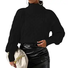 GENERICO - Chompa Mujer 52794153 Doble Cara 40C Sot-28 Color Negro