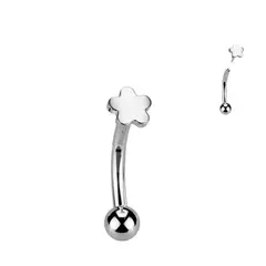ADR JOYERIA CORPORAL - Piercing Ceja Curvo Flor Oreja Rook Titanio ADR Joyería Corporal